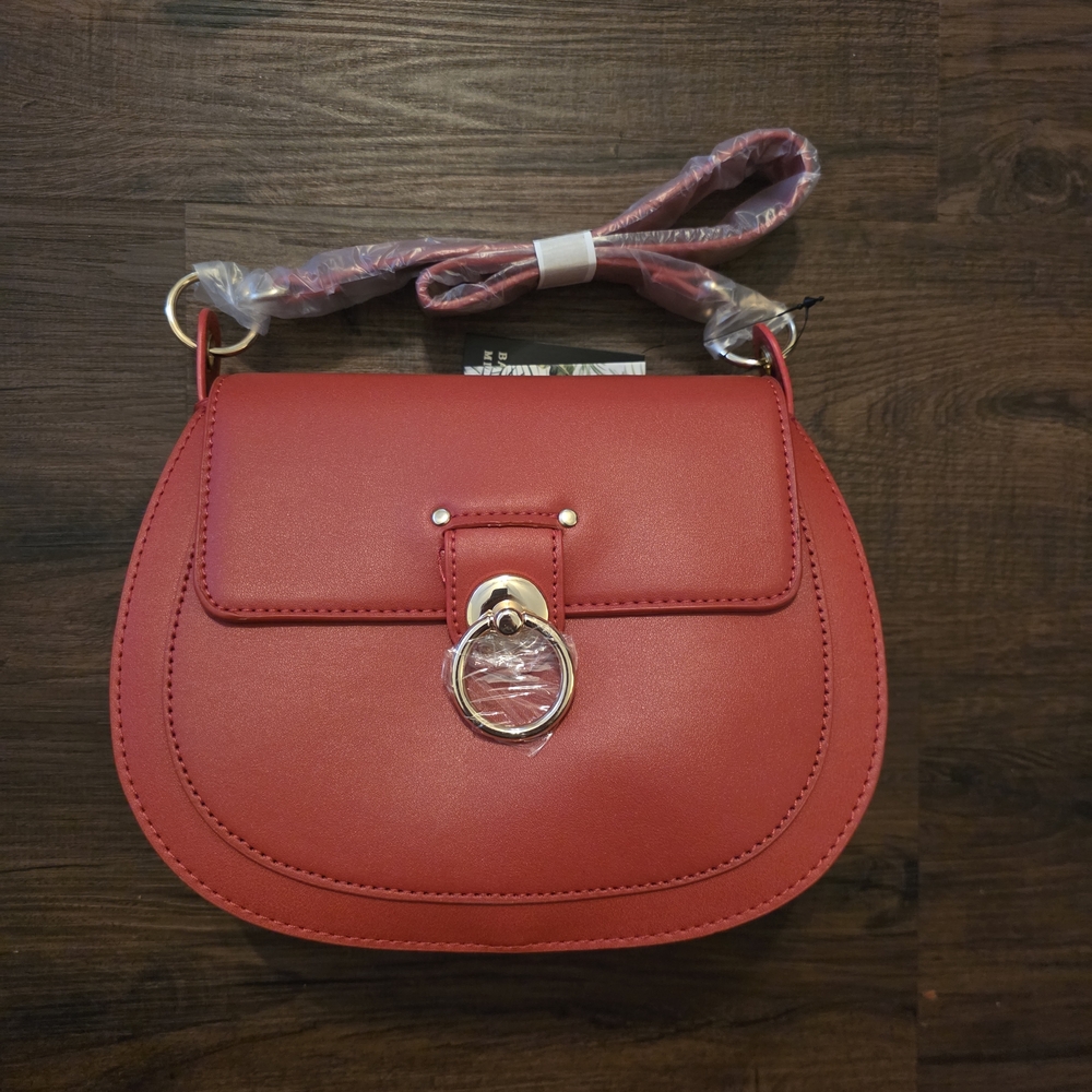 NWT Badgley Mischka Red Shoulder Bag